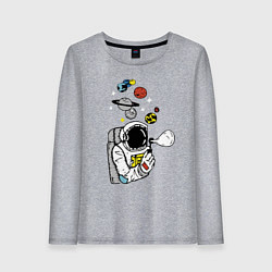 Лонгслив хлопковый женский Cosmos, цвет: меланж