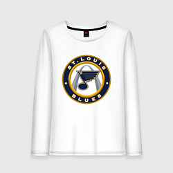 Лонгслив хлопковый женский St Louis Blues, цвет: белый