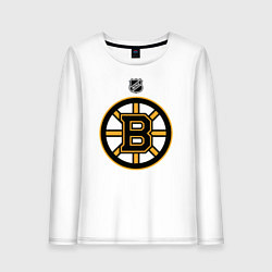 Лонгслив хлопковый женский Boston Bruins NHL, цвет: белый