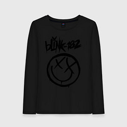 Лонгслив хлопковый женский BLINK-182, цвет: черный
