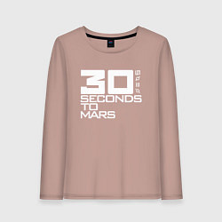 Лонгслив хлопковый женский 30 SECONDS TO MARS, цвет: пыльно-розовый