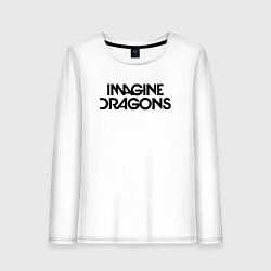 Лонгслив хлопковый женский IMAGINE DRAGONS, цвет: белый