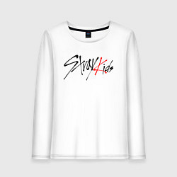 Лонгслив хлопковый женский STRAY KIDS BANGCHAN, цвет: белый