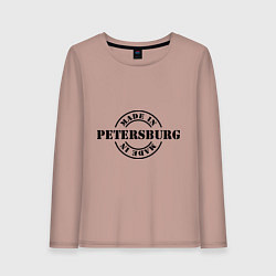 Лонгслив хлопковый женский Made in Petersburg, цвет: пыльно-розовый