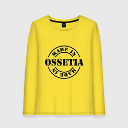Лонгслив хлопковый женский Made in Ossetia, цвет: желтый