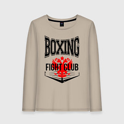 Женский лонгслив Boxing fight club Russia