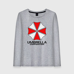 Лонгслив хлопковый женский UMBRELLA CORP, цвет: меланж