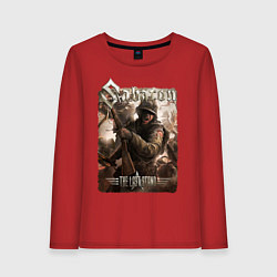 Лонгслив хлопковый женский Sabaton The Last stand, цвет: красный