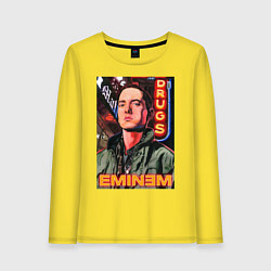 Лонгслив хлопковый женский EMINEM NEON, цвет: желтый