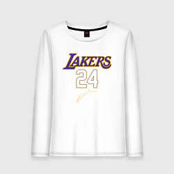 Лонгслив хлопковый женский LA LAKERS, цвет: белый