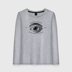 Лонгслив хлопковый женский Novus Ordo Seclorum, цвет: меланж
