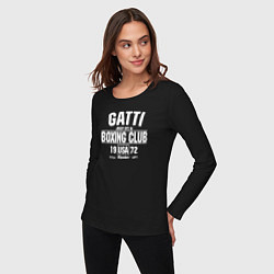 Лонгслив хлопковый женский Gatti Boxing Club, цвет: черный — фото 2
