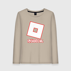 Лонгслив хлопковый женский ROBLOX, цвет: миндальный
