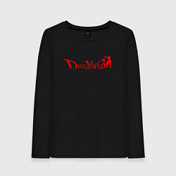 Лонгслив хлопковый женский DEVIL MAY CRY DMC, цвет: черный