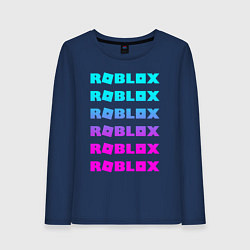 Лонгслив хлопковый женский ROBLOX, цвет: тёмно-синий