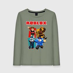 Лонгслив хлопковый женский ROBLOX, цвет: авокадо