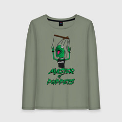 Лонгслив хлопковый женский Metallica Master of Puppets, цвет: авокадо