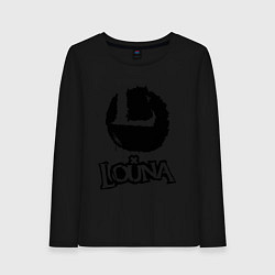 Лонгслив хлопковый женский Louna, цвет: черный