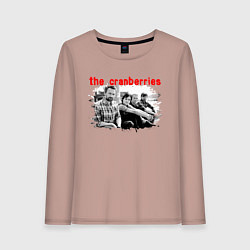 Лонгслив хлопковый женский The Cranberries, цвет: пыльно-розовый