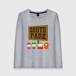 Лонгслив хлопковый женский South Park, цвет: меланж