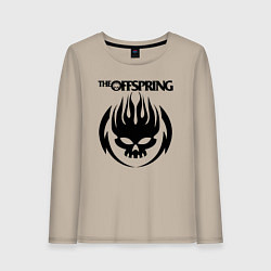 Лонгслив хлопковый женский THE OFFSPRING, цвет: миндальный