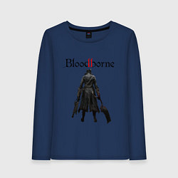 Лонгслив хлопковый женский Bloodborne, цвет: тёмно-синий