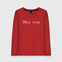 Лонгслив хлопковый женский Bloodborne, цвет: красный