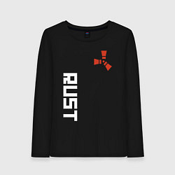 Лонгслив хлопковый женский RUST, цвет: черный