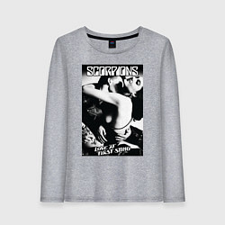 Лонгслив хлопковый женский Scorpions, цвет: меланж