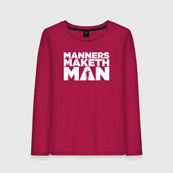 Женский лонгслив Manners maketh man