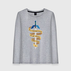 Лонгслив хлопковый женский The Legend of Zelda, цвет: меланж