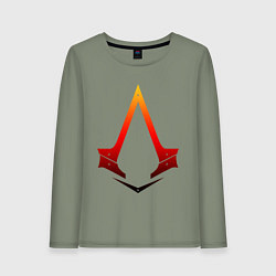 Лонгслив хлопковый женский Assassins Creed, цвет: авокадо