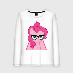 Лонгслив хлопковый женский Pinky Pie hipster, цвет: белый