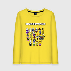 Лонгслив хлопковый женский UNDERTALE, цвет: желтый