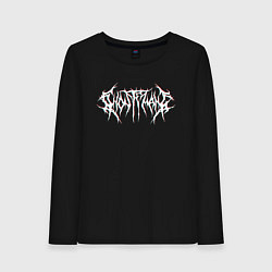 Лонгслив хлопковый женский GHOSTEMANE, цвет: черный