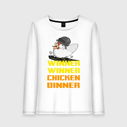 Женский лонгслив PUBG Winner Chicken Dinner