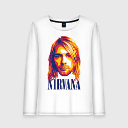 Лонгслив хлопковый женский Nirvana, цвет: белый