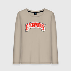 Лонгслив хлопковый женский BACKWOODS, цвет: миндальный