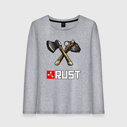Лонгслив хлопковый женский RUST, цвет: меланж