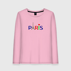 Лонгслив хлопковый женский Paris, цвет: светло-розовый