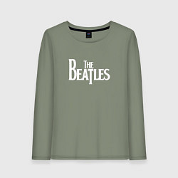 Лонгслив хлопковый женский The Beatles, цвет: авокадо