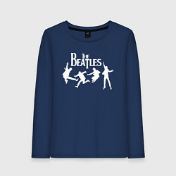 Лонгслив хлопковый женский The Beatles, цвет: тёмно-синий