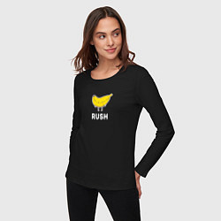 Лонгслив хлопковый женский RUSH BANANA, цвет: черный — фото 2