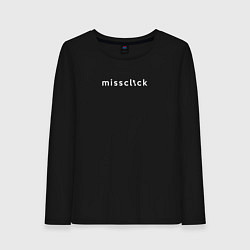 Лонгслив хлопковый женский Missclick, цвет: черный