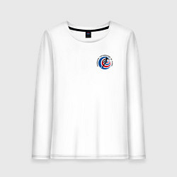 Лонгслив хлопковый женский Сборная Коста-Рики, цвет: белый