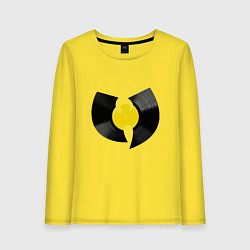 Лонгслив хлопковый женский Wu-Tang Vinyl, цвет: желтый