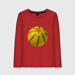 Лонгслив хлопковый женский Wu-Tang Basketball, цвет: красный