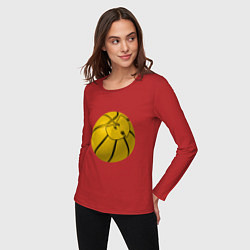 Лонгслив хлопковый женский Wu-Tang Basketball, цвет: красный — фото 2