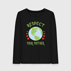 Женский лонгслив Respect Earth