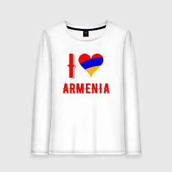 Женский лонгслив I Love Armenia